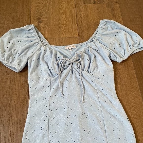 Sweet Blashe Light Blue Women's Mini Dress (Size L) - Picture 8 of 12